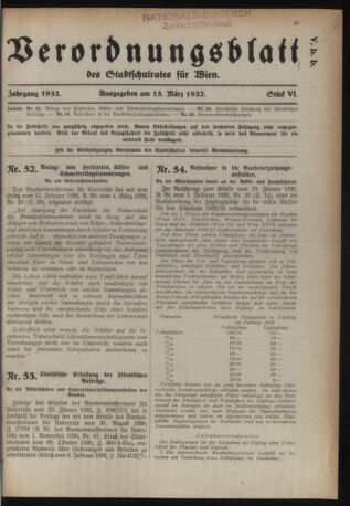 Verordnungsblatt des Stadtschulrates für Wien 19320315 Seite: 1