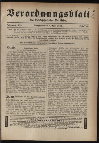 Verordnungsblatt des Stadtschulrates für Wien 19330401 Seite: 1