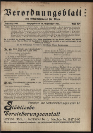 Verordnungsblatt des Stadtschulrates für Wien 19330915 Seite: 1