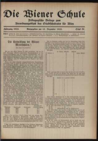 Verordnungsblatt des Stadtschulrates für Wien 19331215 Seite: 1