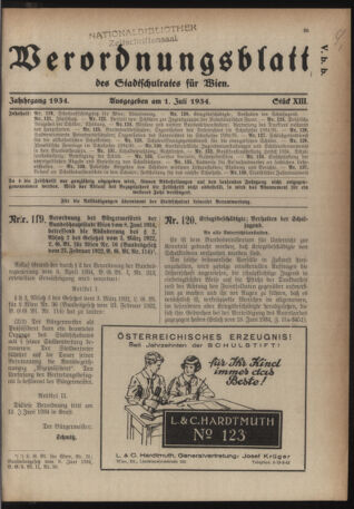 Verordnungsblatt des Stadtschulrates für Wien 19340701 Seite: 1