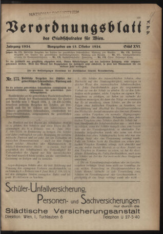 Verordnungsblatt des Stadtschulrates für Wien 19341015 Seite: 1