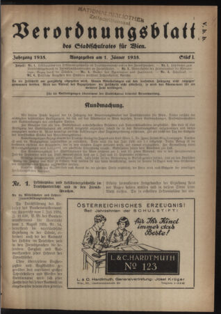 Verordnungsblatt des Stadtschulrates für Wien 19350101 Seite: 1