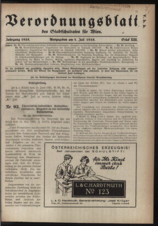 Verordnungsblatt des Stadtschulrates für Wien 19350701 Seite: 1