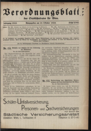 Verordnungsblatt des Stadtschulrates für Wien 19351015 Seite: 1