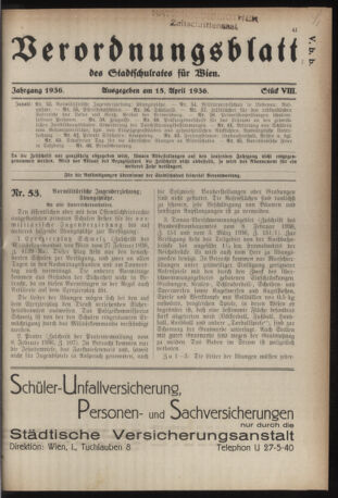 Verordnungsblatt des Stadtschulrates für Wien 19360415 Seite: 1