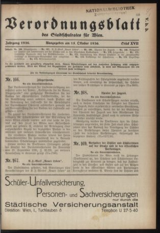 Verordnungsblatt des Stadtschulrates für Wien 19361015 Seite: 1