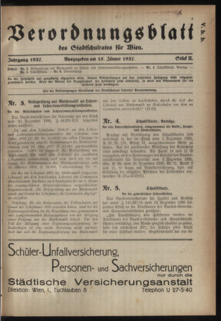 Verordnungsblatt des Stadtschulrates für Wien 19370115 Seite: 1