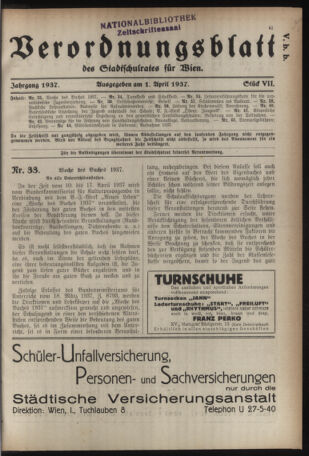 Verordnungsblatt des Stadtschulrates für Wien 19370401 Seite: 1