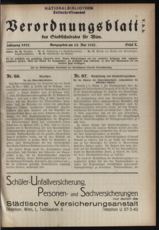 Verordnungsblatt des Stadtschulrates für Wien