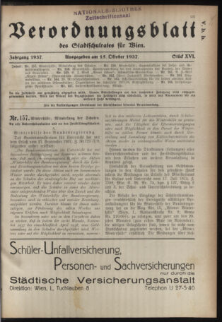 Verordnungsblatt des Stadtschulrates für Wien