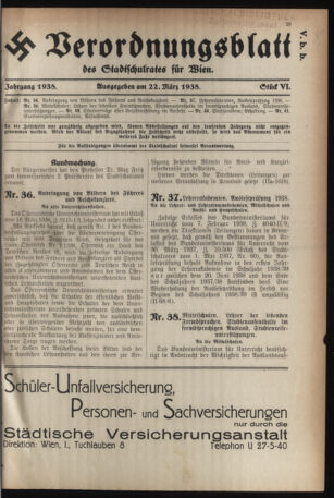 Verordnungsblatt des Stadtschulrates für Wien 19380322 Seite: 1