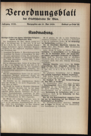 Verordnungsblatt des Stadtschulrates für Wien