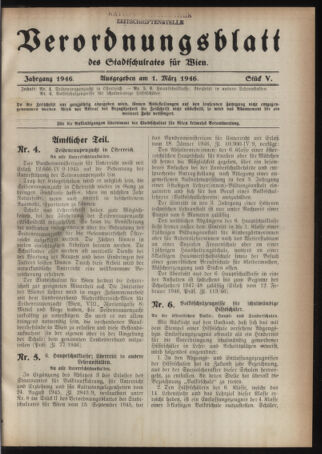 Verordnungsblatt des Stadtschulrates für Wien 19460301 Seite: 1