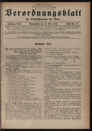 Verordnungsblatt des Stadtschulrates für Wien 19460515 Seite: 1