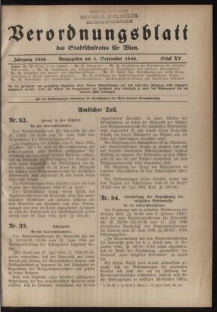 Verordnungsblatt des Stadtschulrates für Wien 19460901 Seite: 1