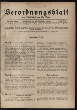 Verordnungsblatt des Stadtschulrates für Wien 19461115 Seite: 1