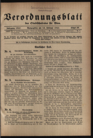 Verordnungsblatt des Stadtschulrates für Wien 19470215 Seite: 1