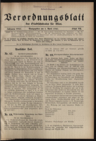 Verordnungsblatt des Stadtschulrates für Wien 19470401 Seite: 1