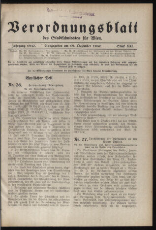 Verordnungsblatt des Stadtschulrates für Wien 19471215 Seite: 1