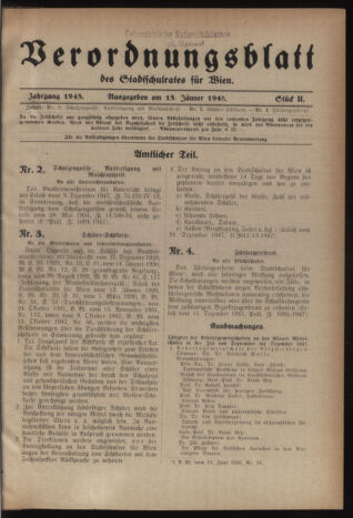 Verordnungsblatt des Stadtschulrates für Wien 19480115 Seite: 1