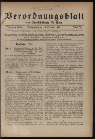 Verordnungsblatt des Stadtschulrates für Wien 19480215 Seite: 1