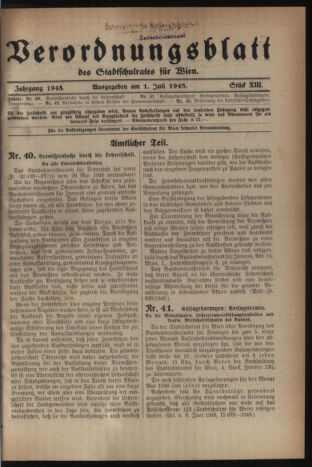 Verordnungsblatt des Stadtschulrates für Wien 19480701 Seite: 1