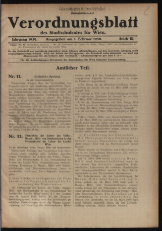 Verordnungsblatt des Stadtschulrates für Wien 19500201 Seite: 1