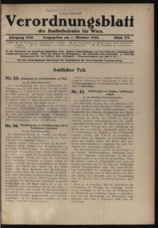 Verordnungsblatt des Stadtschulrates für Wien 19501001 Seite: 1