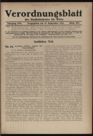 Verordnungsblatt des Stadtschulrates für Wien 19510915 Seite: 1