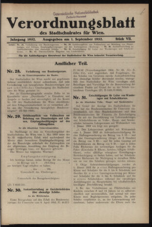 Verordnungsblatt des Stadtschulrates für Wien 19520901 Seite: 1