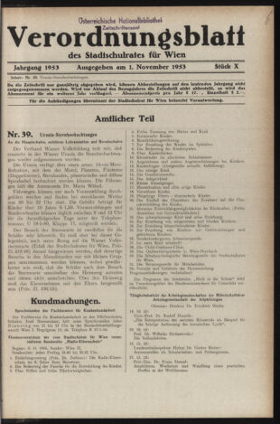 Verordnungsblatt des Stadtschulrates für Wien 19531101 Seite: 1