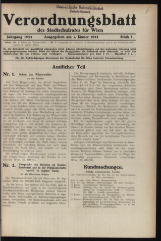 Verordnungsblatt des Stadtschulrates für Wien 19540101 Seite: 1