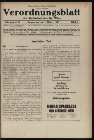 Verordnungsblatt des Stadtschulrates für Wien 19550101 Seite: 1