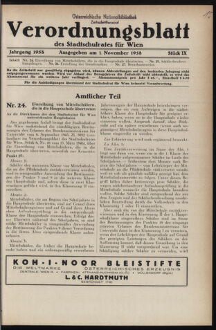 Verordnungsblatt des Stadtschulrates für Wien 19581101 Seite: 1