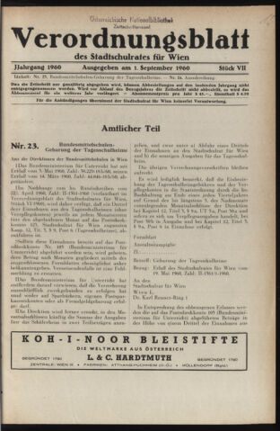 Verordnungsblatt des Stadtschulrates für Wien 19600901 Seite: 1