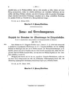 Verordnungsblatt für den Dienstbereich des K.K. Finanzministeriums für die im Reichsrate Vertretenen Königreiche und Länder 18650213 Seite: 4