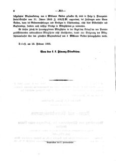 Verordnungsblatt für den Dienstbereich des K.K. Finanzministeriums für die im Reichsrate Vertretenen Königreiche und Länder 18650218 Seite: 2