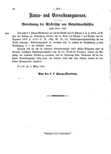 Verordnungsblatt für den Dienstbereich des K.K. Finanzministeriums für die im Reichsrate Vertretenen Königreiche und Länder 18650311 Seite: 2