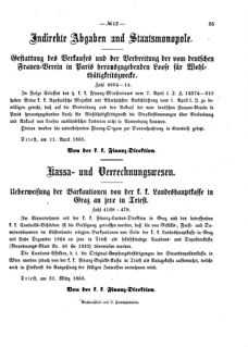 Verordnungsblatt für den Dienstbereich des K.K. Finanzministeriums für die im Reichsrate Vertretenen Königreiche und Länder 18650422 Seite: 3