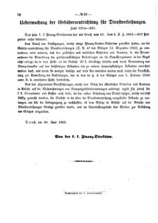 Verordnungsblatt für den Dienstbereich des K.K. Finanzministeriums für die im Reichsrate Vertretenen Königreiche und Länder 18650708 Seite: 4