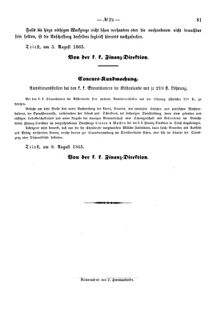 Verordnungsblatt für den Dienstbereich des K.K. Finanzministeriums für die im Reichsrate Vertretenen Königreiche und Länder 18650812 Seite: 3