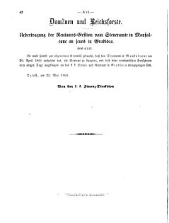 Verordnungsblatt für den Dienstbereich des K.K. Finanzministeriums für die im Reichsrate Vertretenen Königreiche und Länder 18660526 Seite: 2