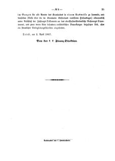 Verordnungsblatt für den Dienstbereich des K.K. Finanzministeriums für die im Reichsrate Vertretenen Königreiche und Länder 18670408 Seite: 3