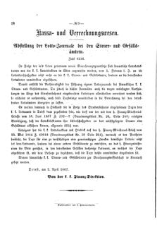 Verordnungsblatt für den Dienstbereich des K.K. Finanzministeriums für die im Reichsrate Vertretenen Königreiche und Länder 18670411 Seite: 2