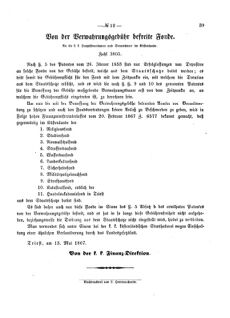 Verordnungsblatt für den Dienstbereich des K.K. Finanzministeriums für die im Reichsrate Vertretenen Königreiche und Länder 18670518 Seite: 3