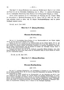 Verordnungsblatt für den Dienstbereich des K.K. Finanzministeriums für die im Reichsrate Vertretenen Königreiche und Länder 18670625 Seite: 2