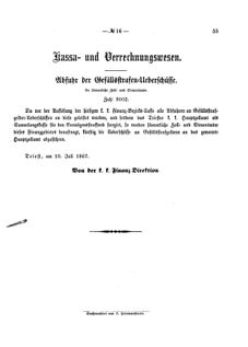 Verordnungsblatt für den Dienstbereich des K.K. Finanzministeriums für die im Reichsrate Vertretenen Königreiche und Länder 18670713 Seite: 3