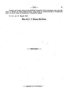 Verordnungsblatt für den Dienstbereich des K.K. Finanzministeriums für die im Reichsrate Vertretenen Königreiche und Länder 18670914 Seite: 3