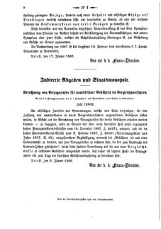 Verordnungsblatt für den Dienstbereich des K.K. Finanzministeriums für die im Reichsrate Vertretenen Königreiche und Länder 18680127 Seite: 2